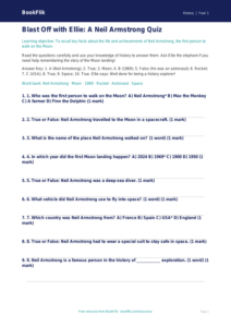 Free Neil Armstrong Quiz | Class 1 | Social Studies / History | BookFlik