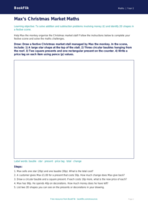 Free Christmas Maths Drawing Sheet | Class 2 | Maths | BookFlik