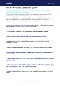 Free Coordinates Quiz | Class 5 | Maths | BookFlik
