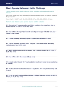 Fun Halloween Maths Quiz for Class 2 | CBSE Maths | BookFlik