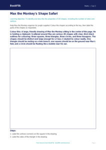 Free Shape Colouring Page | Class 2 | Maths | BookFlik