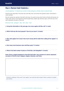 Free Statistics Track Sheet | Class 2 | Maths | BookFlik