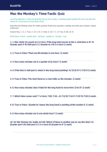Time Quiz for Class 2 Maths | CBSE NCERT Practice | BookFlik
