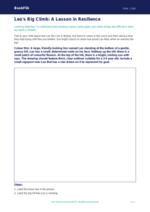 Free Resilience Colouring Page | Nursery / LKG | Life Skills | BookFlik