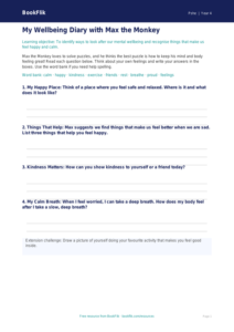 Free Wellbeing Template | Class 4 | Life Skills | BookFlik