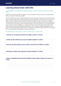 Free Islam Comprehension | Class 4 | EVS / Moral Education | BookFlik