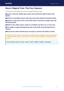 Free Seasonal Changes Poster | Class 1 | Science | BookFlik