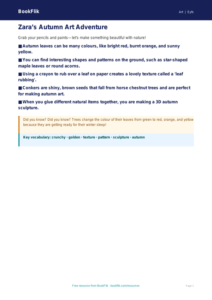 Free Autumn Art Poster | EYFS Core | BookFlik