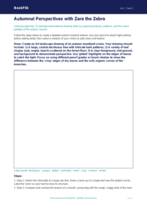 Free Autumn Art Drawing Sheet | Year 5 Greater Depth | BookFlik