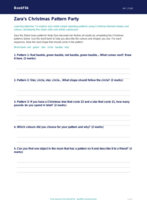 Free Christmas Art Activity Sheet | EYFS Core | BookFlik