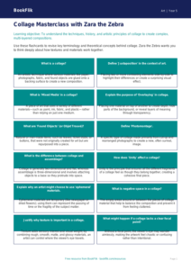 Free Collage Flashcards | Year 5 Greater Depth | BookFlik
