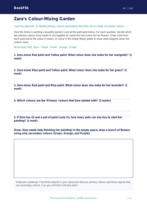 Free Colour Theory Activity Sheet | EYFS Core | BookFlik