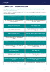 Free Colour Theory Flashcards | Year 5 Greater Depth | BookFlik
