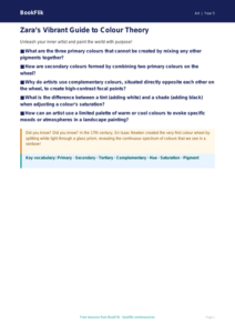 Free Colour Theory Poster | Year 5 Greater Depth | BookFlik