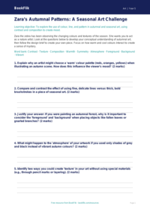 Free Halloween Art Activity Sheet | Year 5 Greater Depth | BookFlik