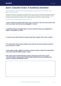 Free Kandinsky Activity Sheet | EYFS Core | BookFlik