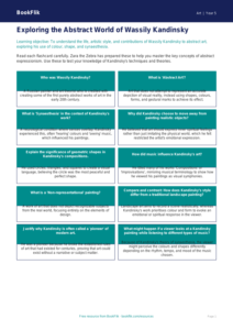 Free Kandinsky Flashcards | Year 5 Greater Depth | BookFlik