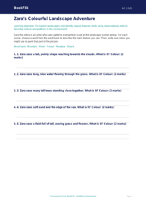 Free Landscapes Activity Sheet | EYFS Core | BookFlik