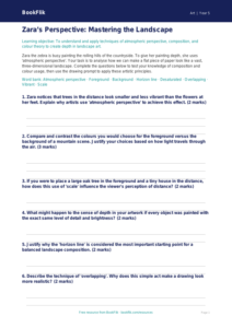 Free Landscapes Activity Sheet | Year 5 Greater Depth | BookFlik