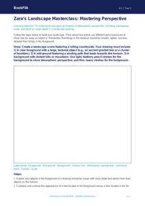 Free Landscapes Drawing Sheet | Year 5 Greater Depth | BookFlik