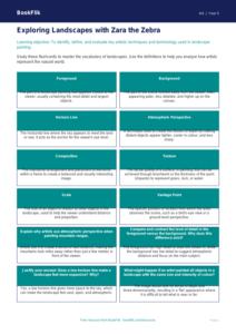 Free Landscapes Flashcards | Year 5 Greater Depth | BookFlik