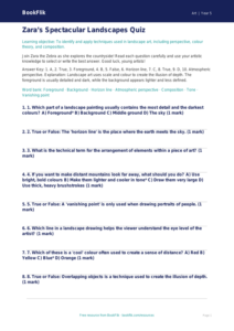 Free Landscapes Quiz | Year 5 Greater Depth | BookFlik