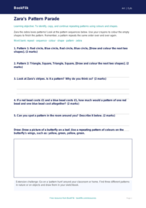 Free Pattern Activity Sheet | EYFS Core Skills | BookFlik