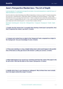 Free Perspective Activity Sheet | Year 5 Greater Depth | BookFlik