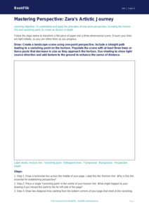 Free Perspective Drawing Sheet | Year 5 Greater Depth | BookFlik