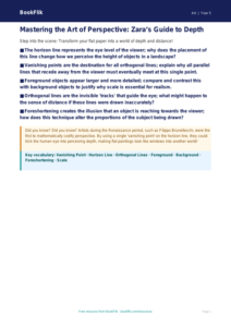 Free Perspective Poster | Year 5 Greater Depth | BookFlik