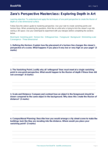 Free Perspective Template | Year 5 Greater Depth | BookFlik