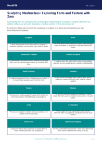 Free Sculpture Flashcards | Year 5 Greater Depth | BookFlik