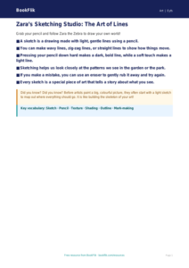 Free Sketching Poster | EYFS Core Skills | BookFlik