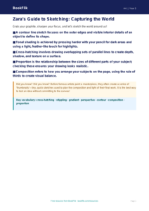 Free Sketching Poster | Year 5 Greater Depth | BookFlik