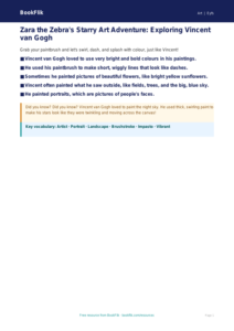 Free Van Gogh Poster | EYFS Core Resources | BookFlik