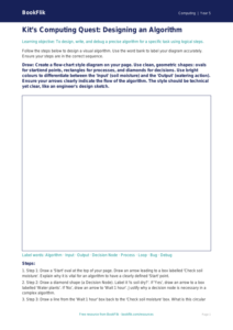 Free Algorithms Drawing Sheet | Year 5 Greater Depth | BookFlik