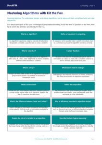 Free Algorithms Flashcards | Year 5 Greater Depth | BookFlik