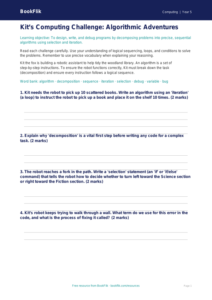 Free Algorithms Worksheet | Year 5 Greater Depth | BookFlik