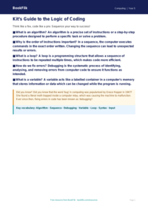 Free Coding Poster | Year 5 Greater Depth | BookFlik