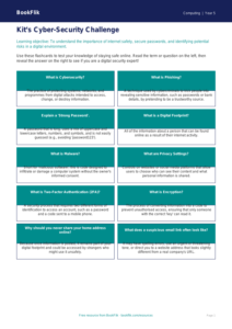 Free Cybersecurity Flashcards | Year 5 Greater Depth | BookFlik