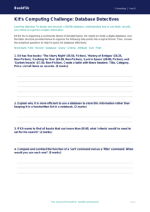 Free Data Handling Activity Sheet | Year 5 Greater Depth | BookFlik