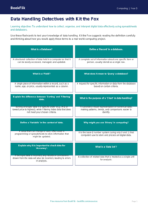 Free Data Handling Flashcards | Year 5 Greater Depth | BookFlik