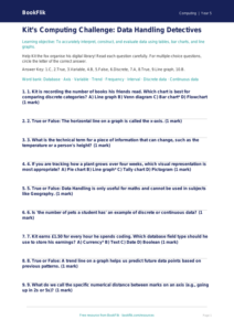 Free Data Handling Quiz | Year 5 Greater Depth | BookFlik