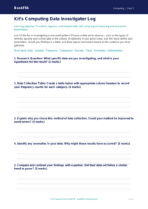 Free Data Handling Template | Year 5 Greater Depth | BookFlik