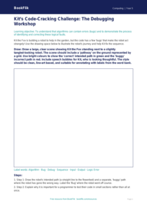 Free Debugging Drawing Sheet | Year 5 Greater Depth | BookFlik