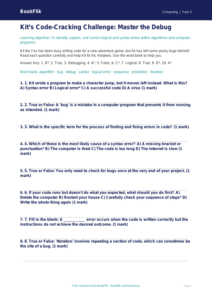 Free Debugging Quiz | Year 5 Greater Depth | BookFlik