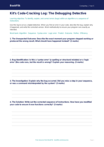 Free Debugging Template | Year 5 Greater Depth | BookFlik
