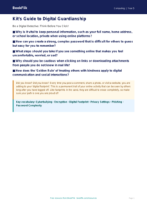 Free E Safety Poster | Year 5 Greater Depth | BookFlik
