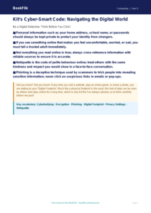 Free Internet Safety Poster | Year 5 Greater Depth | BookFlik