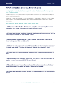 Free Networks Quiz | Year 5 Greater Depth | BookFlik